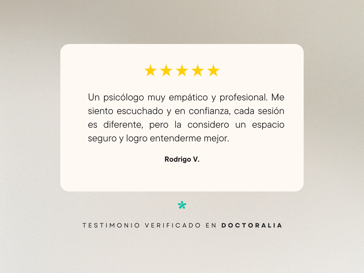 Testimonio verificado en Doctoralia de Camila P.