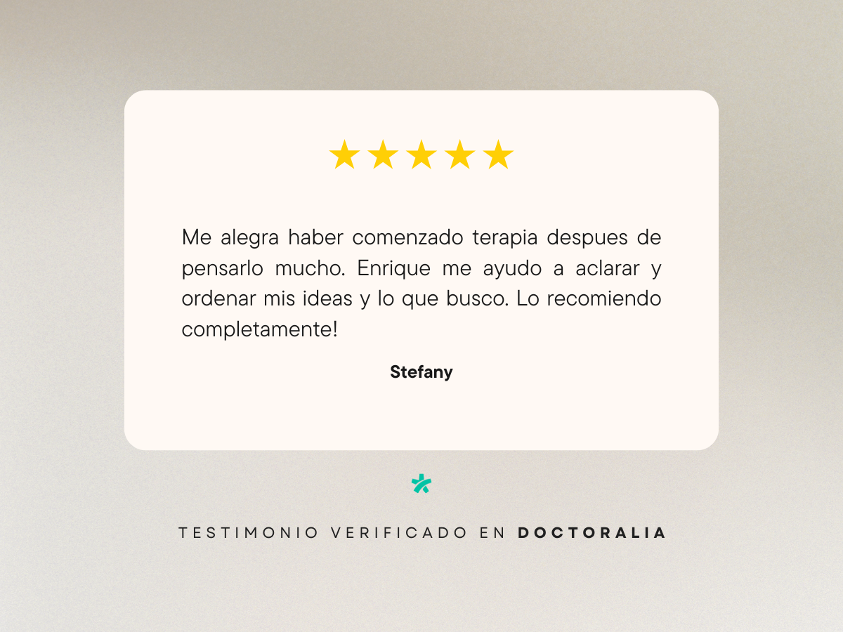Testimonio verificado en Doctoralia de Rodrigo V.